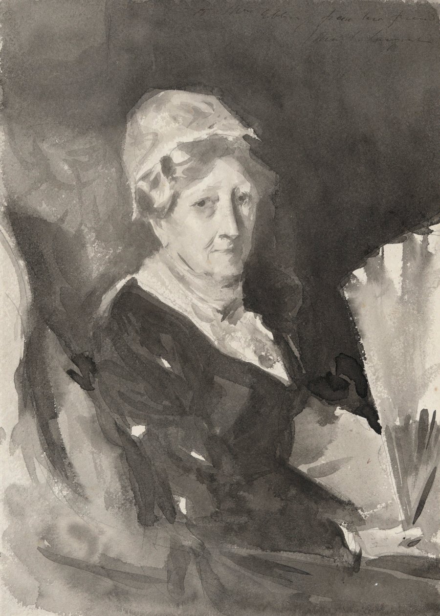 Portret pani Frederick Mead z wachlarzem autorstwa John Singer Sargent