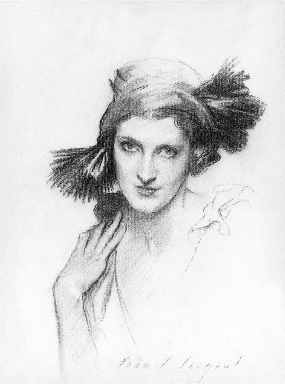 Portret pani Reginald (Daisy) Fellowes (rysunek) autorstwa John Singer Sargent