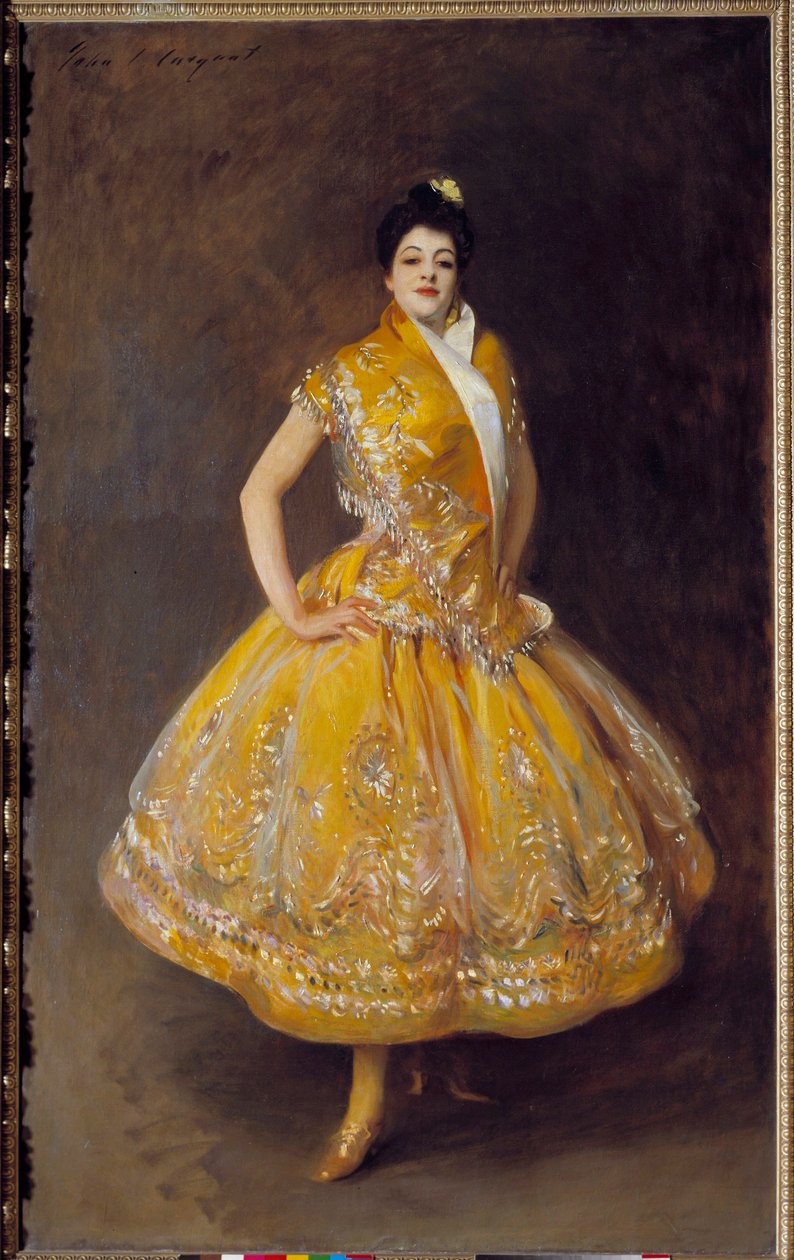 Portret hiszpańskiej tancerki Carmencita Obraz Johna Singera Sargenta (1856-1925) 1892 Nd. 2,32x1,42 m Paryż, Musee d