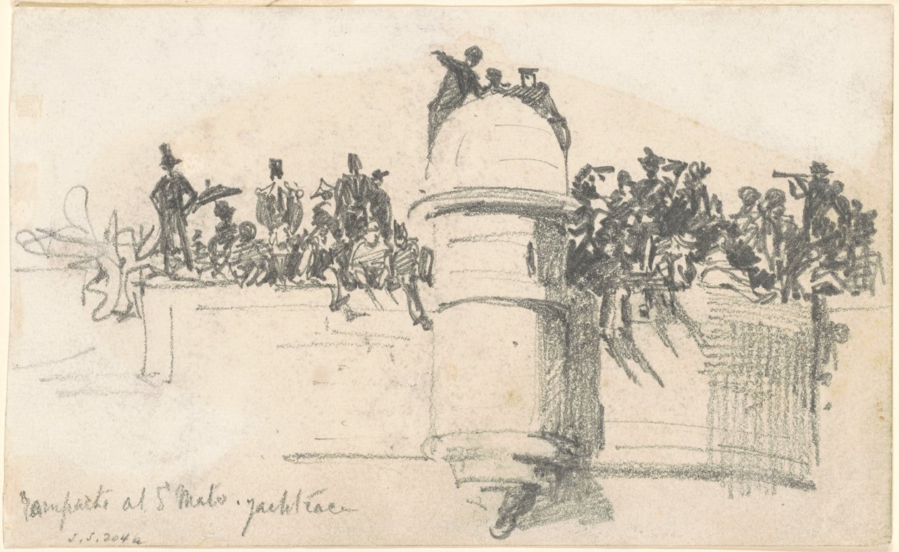 Mury obronne na regatach St. Malo Yacht Race, 1875. autorstwa John Singer Sargent