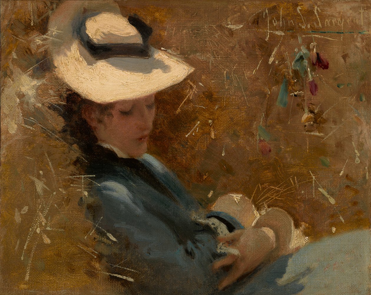 Odpoczynek, ok. 1875 (olej na płótnie) autorstwa John Singer Sargent