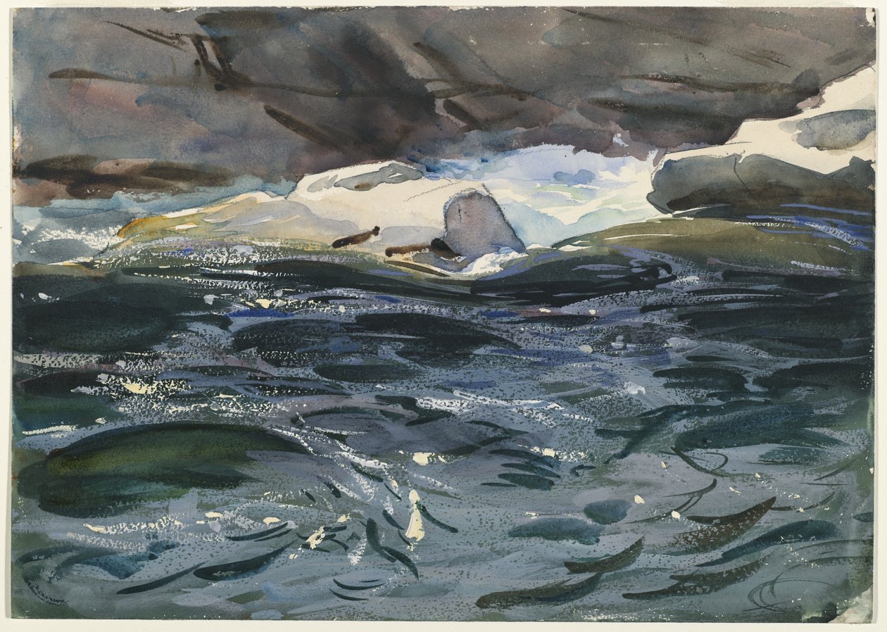 Salmon River, 1901 (nieprzezroczyste i półprzezroczyste wc i grafit) autorstwa John Singer Sargent
