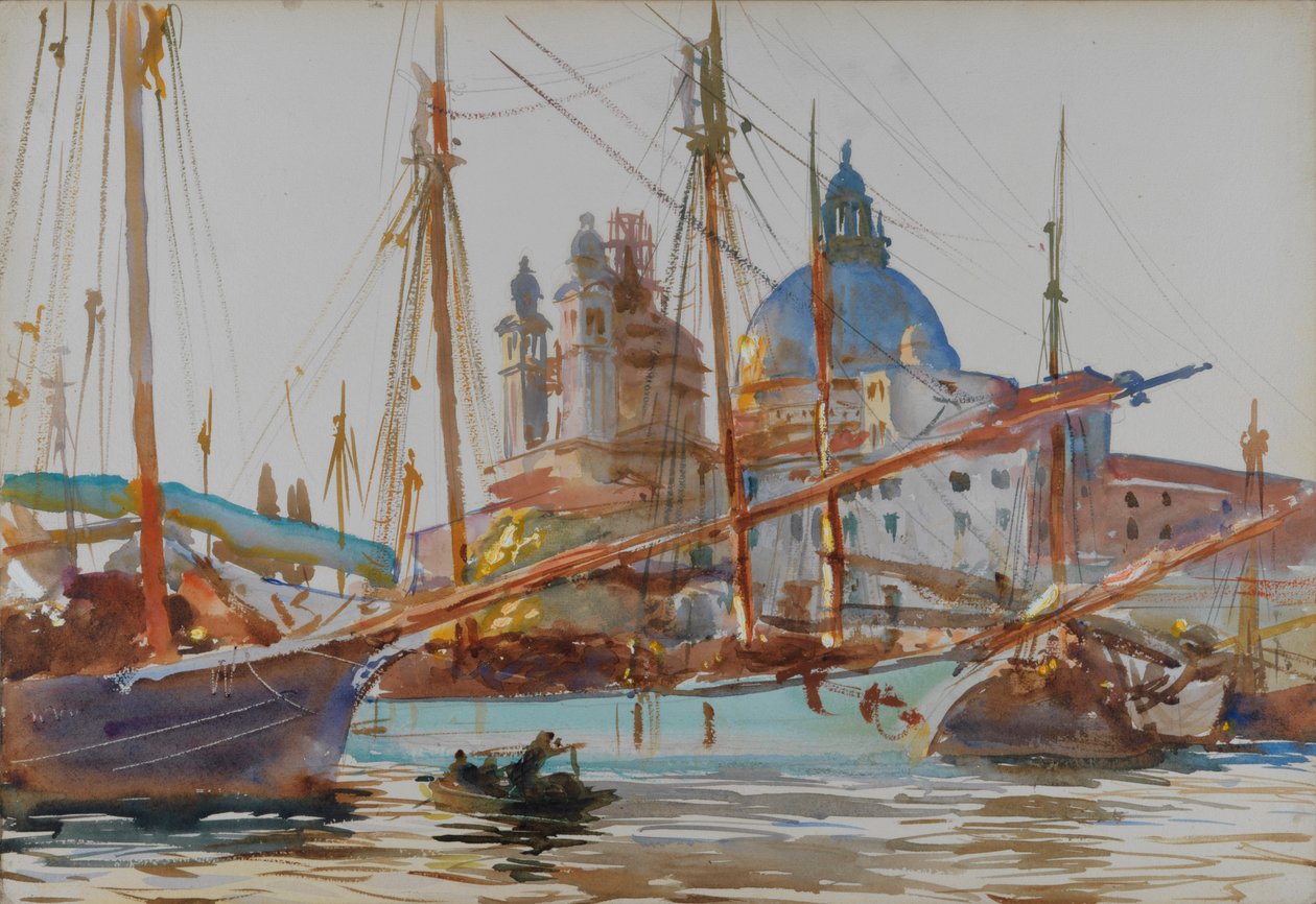 Santa Maria della Salute w Wenecji, ok. 1904-1906. autorstwa John Singer Sargent