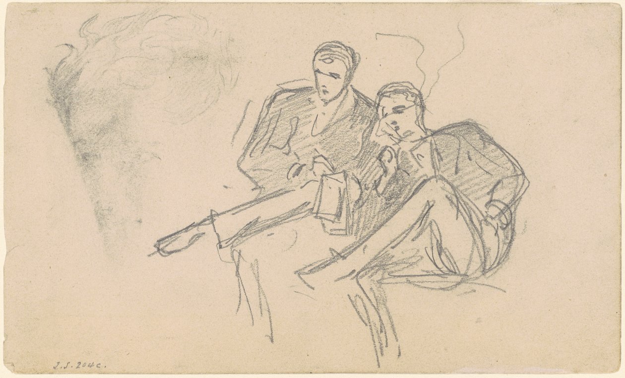 Siedzący mężczyźni autorstwa John Singer Sargent