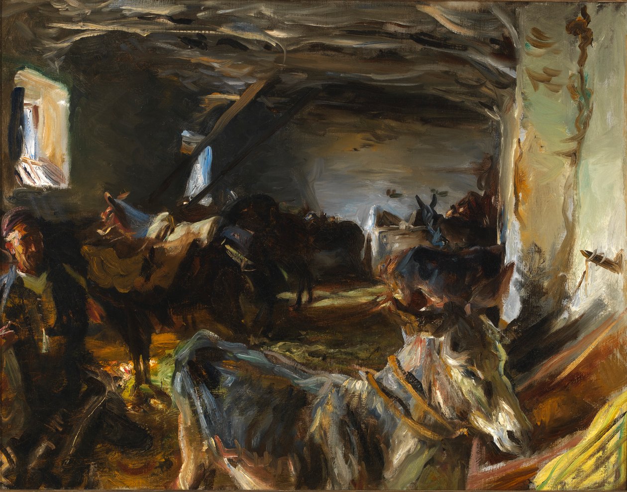 Stajnia w Cuenca, 1903. autorstwa John Singer Sargent