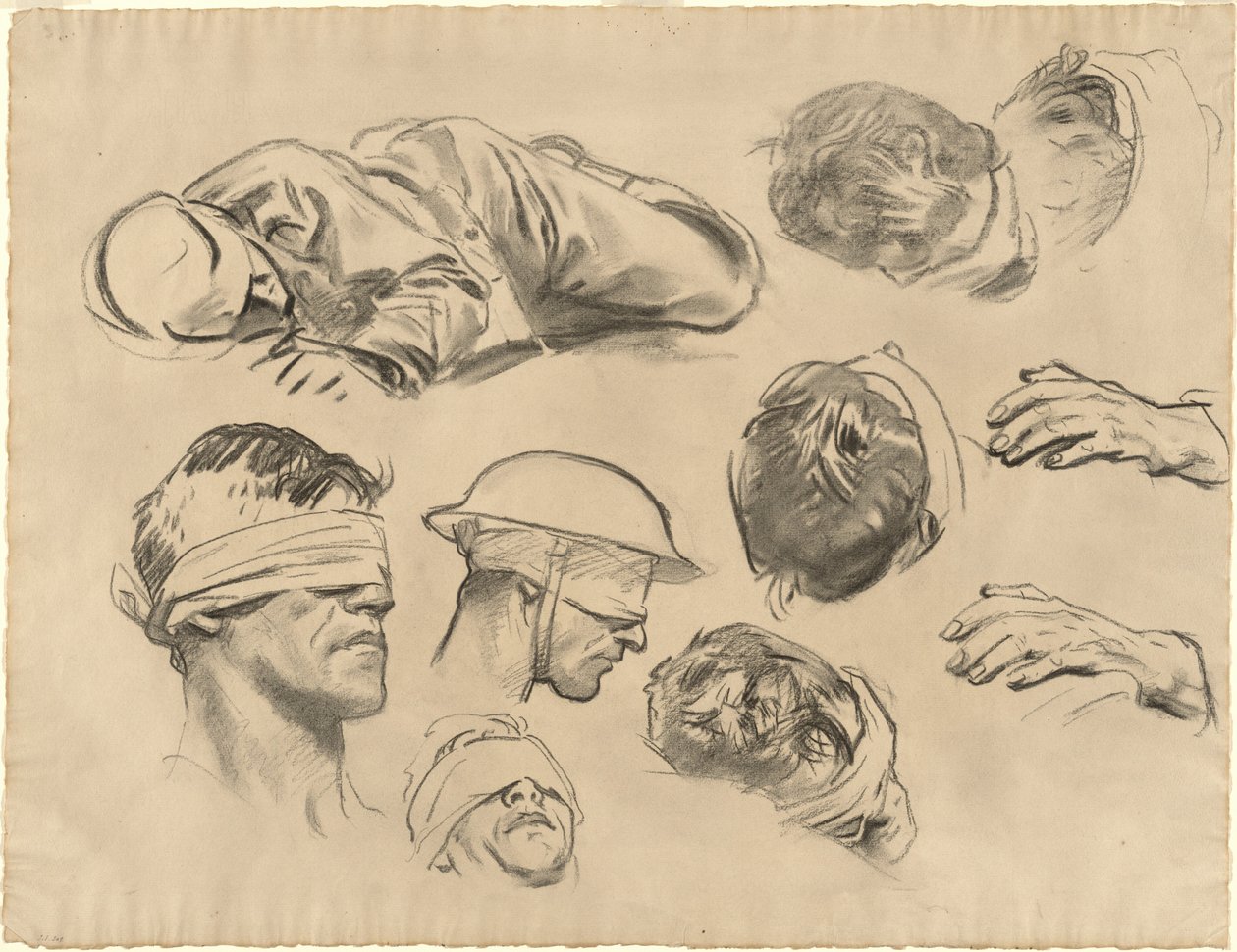 Studia dla „Zagazowanych” autorstwa John Singer Sargent