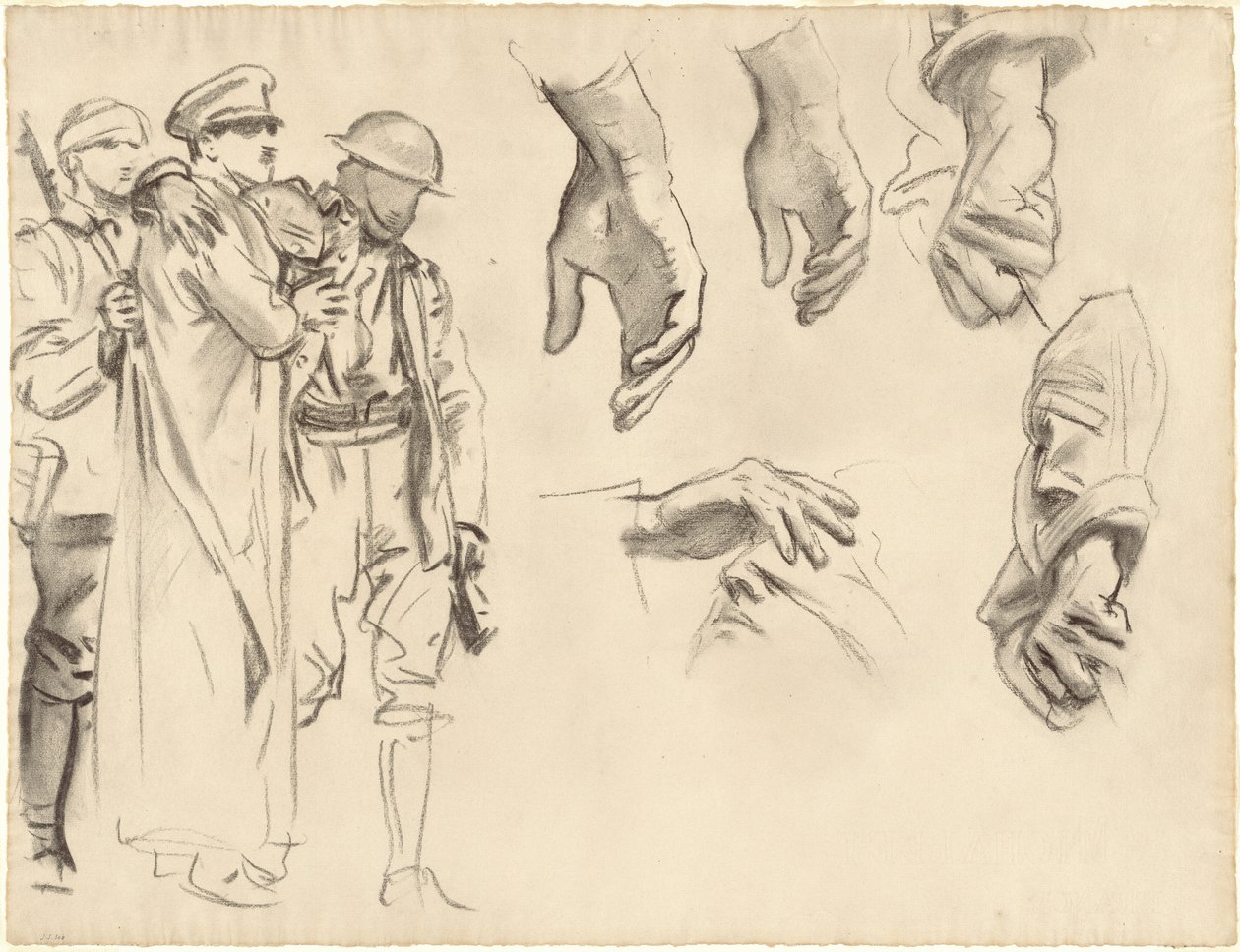Studia dla zagazowanych, 1918-1919. autorstwa John Singer Sargent