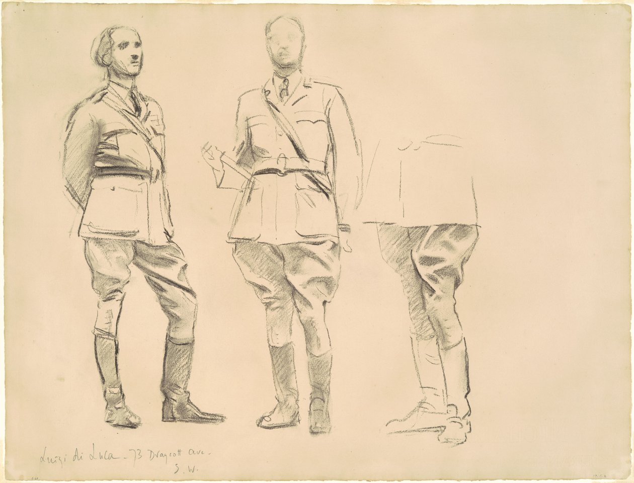 Studia dla „Oficerów Generalnych I Wojny Światowej” autorstwa John Singer Sargent
