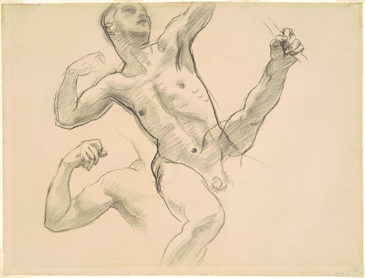 Studia Achillesa dla „Chiron i Achilles” autorstwa John Singer Sargent
