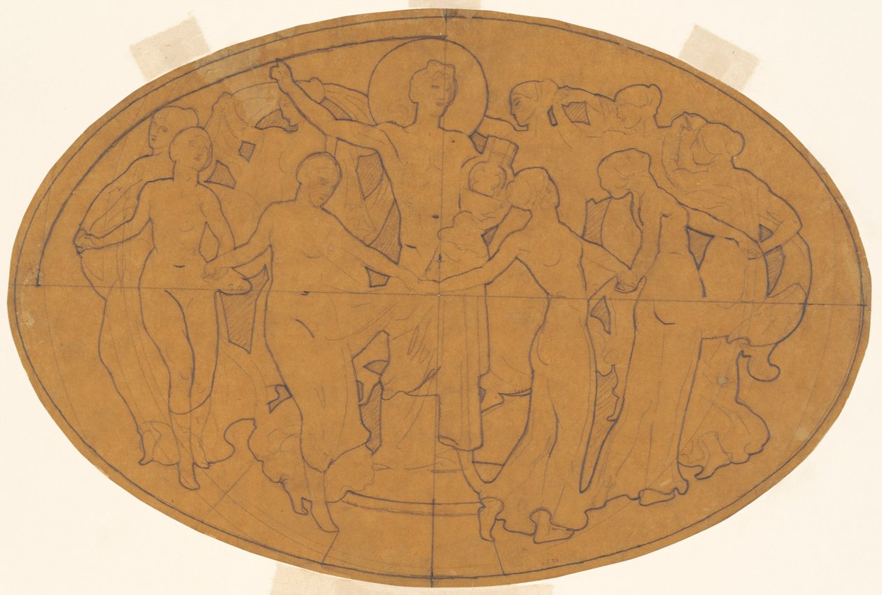 Studium do „Apolla i muz” autorstwa John Singer Sargent