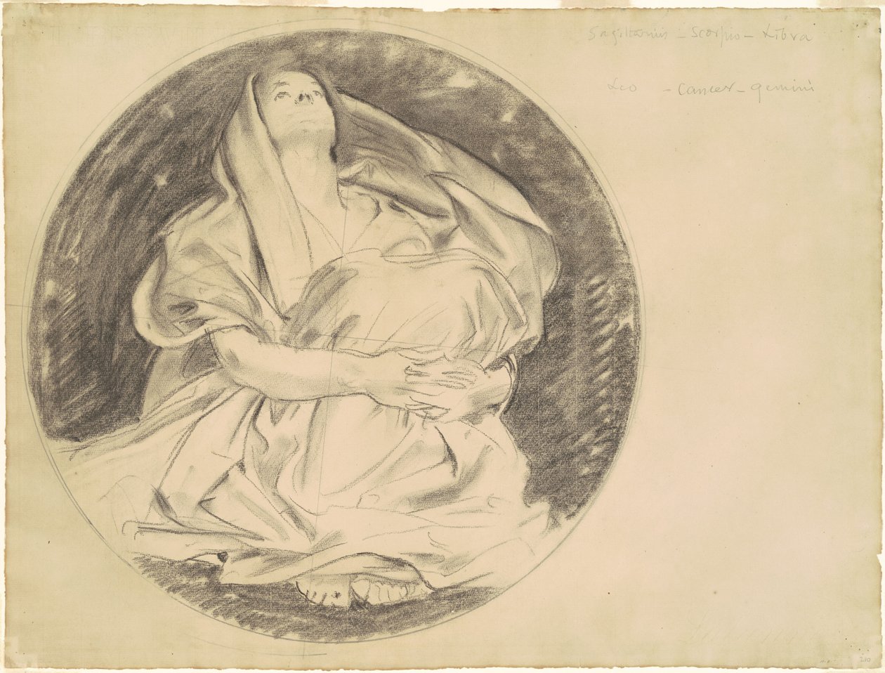 Studia dla "Astronomii" autorstwa John Singer Sargent