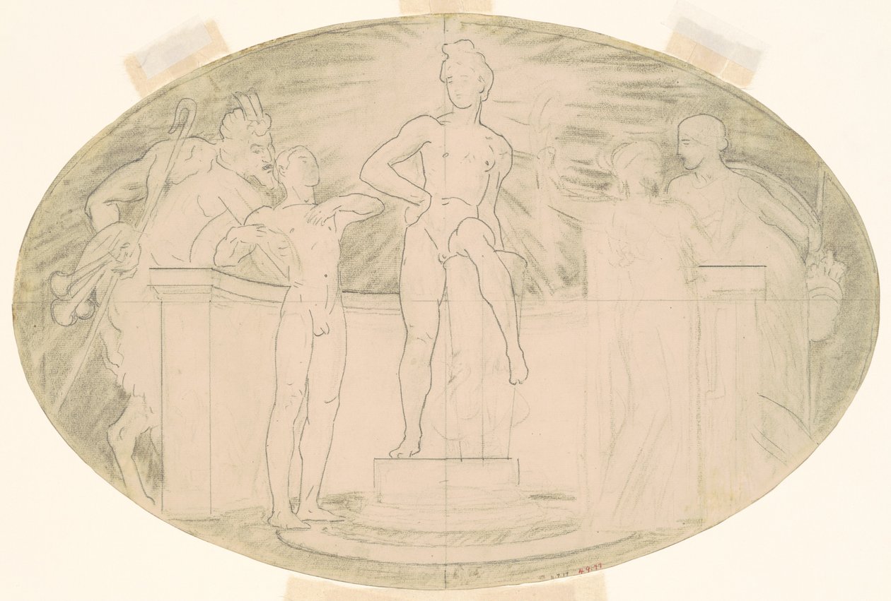 Studium sztuki klasycznej i romantycznej, ok. godz. 1921. autorstwa John Singer Sargent