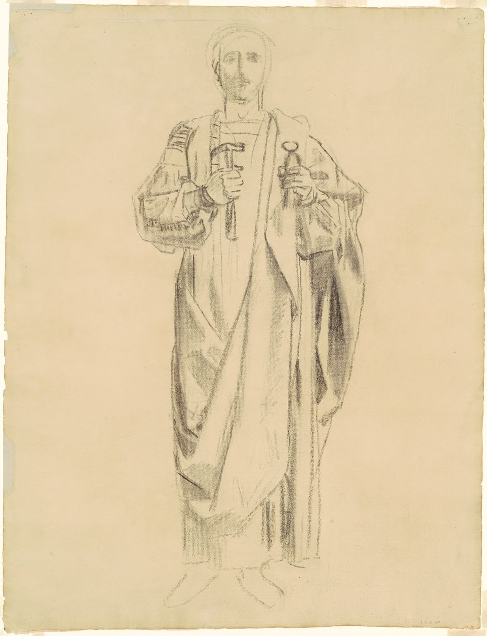 Studium do „Dogmatu Odkupienia: Fryz aniołów” [recto] autorstwa John Singer Sargent
