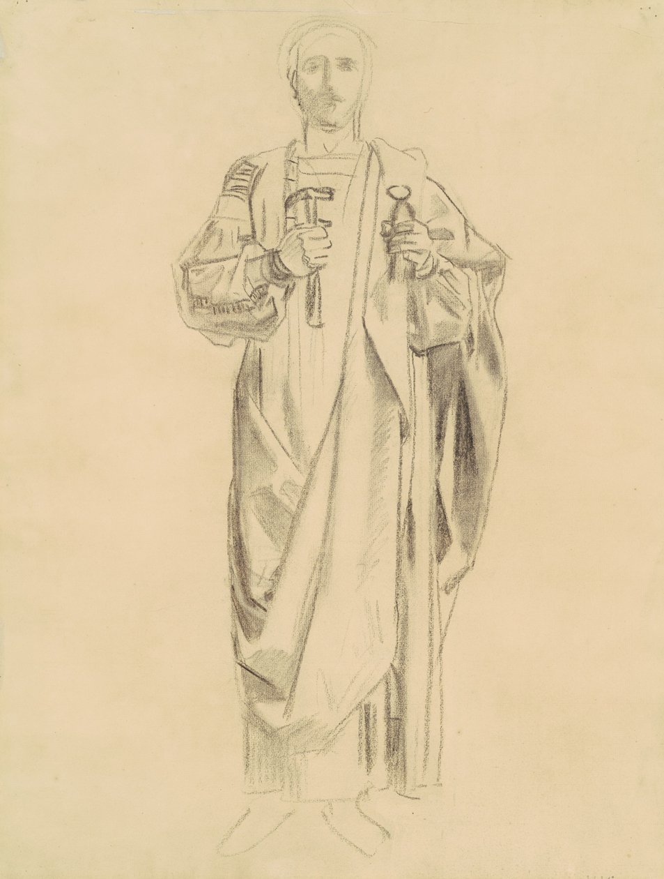 Studium dogmatu Odkupienia: Fryz aniołów [recto], 1895-1903. autorstwa John Singer Sargent