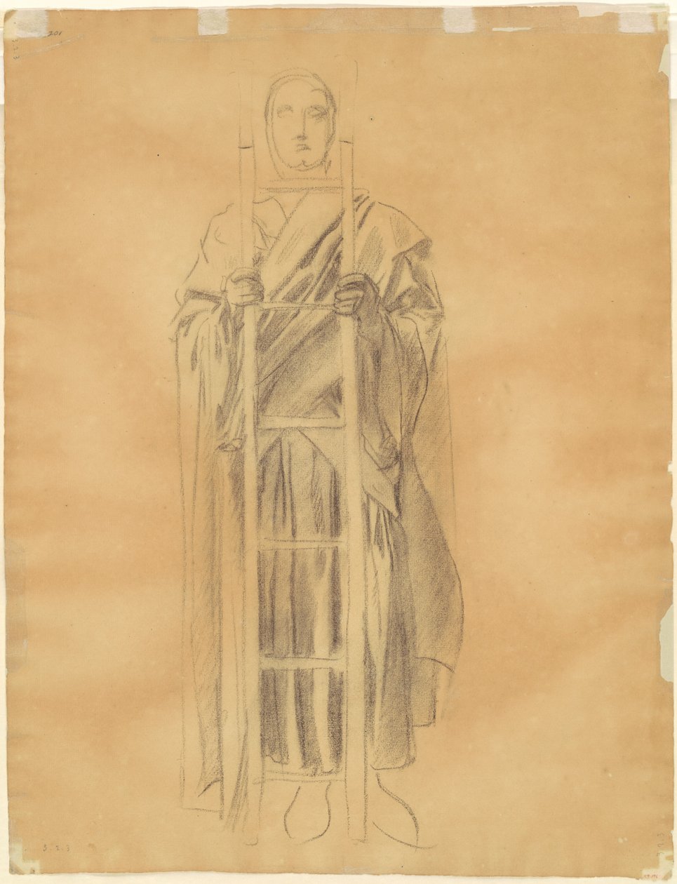 Studium dogmatu Odkupienia: Fryz aniołów [verso], 1895-1903. autorstwa John Singer Sargent