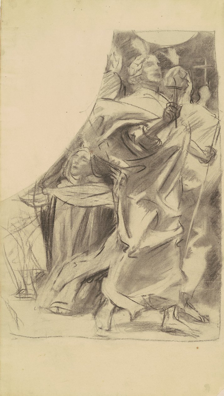 Studium na Triumf Religii, c. 1903-1916. autorstwa John Singer Sargent