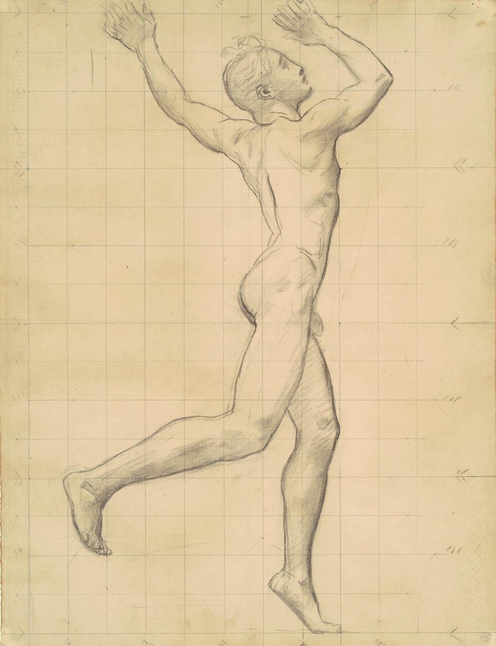 Studium Apolla dla Apolla i Daphne, c. 1918. autorstwa John Singer Sargent
