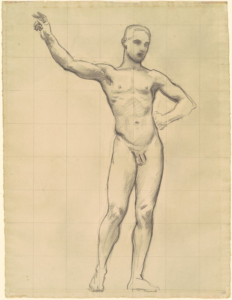 Studium Apolla do „Apolla i muz” autorstwa John Singer Sargent