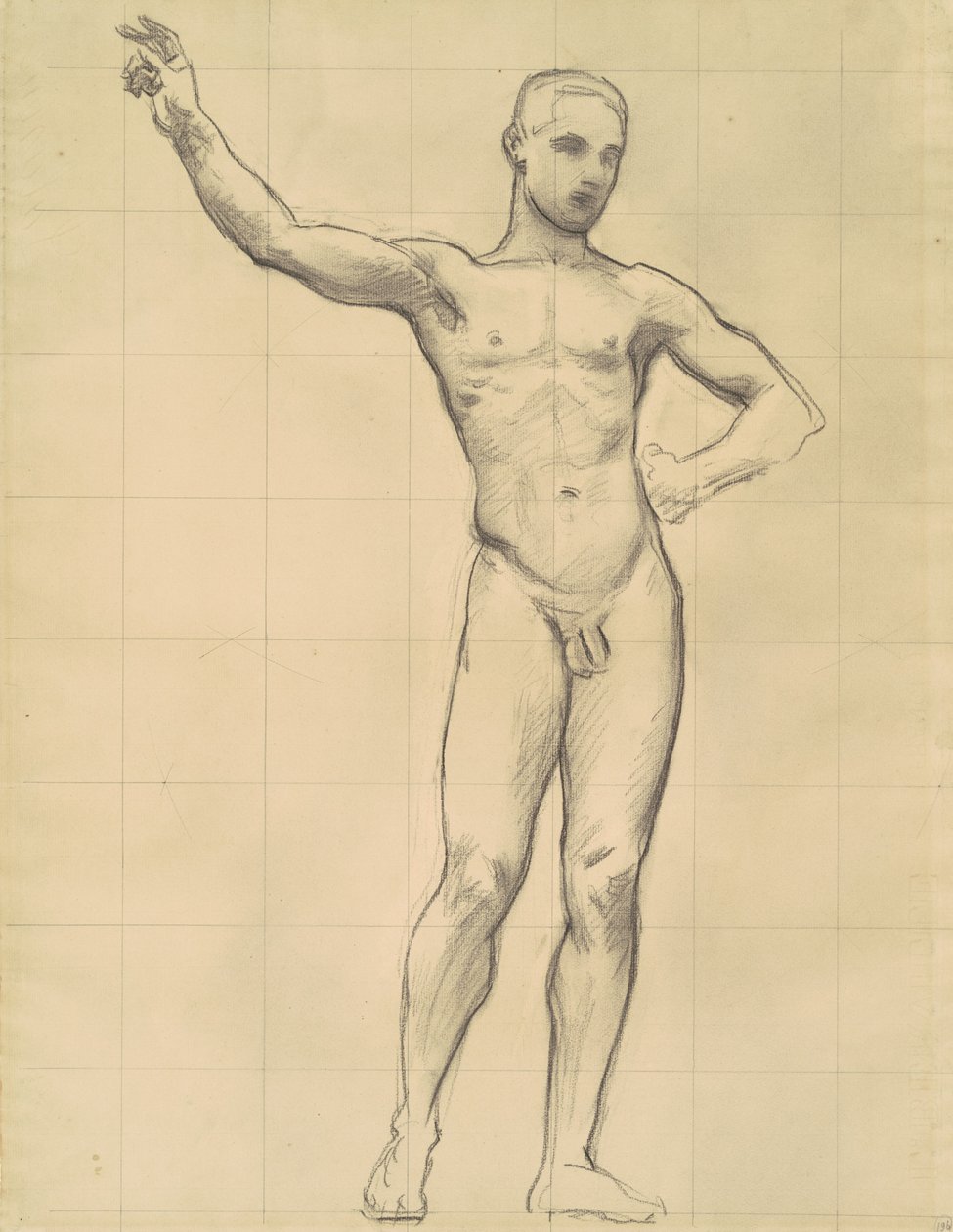Studium Apolla dla Apolla i Muz, c. 1921. autorstwa John Singer Sargent