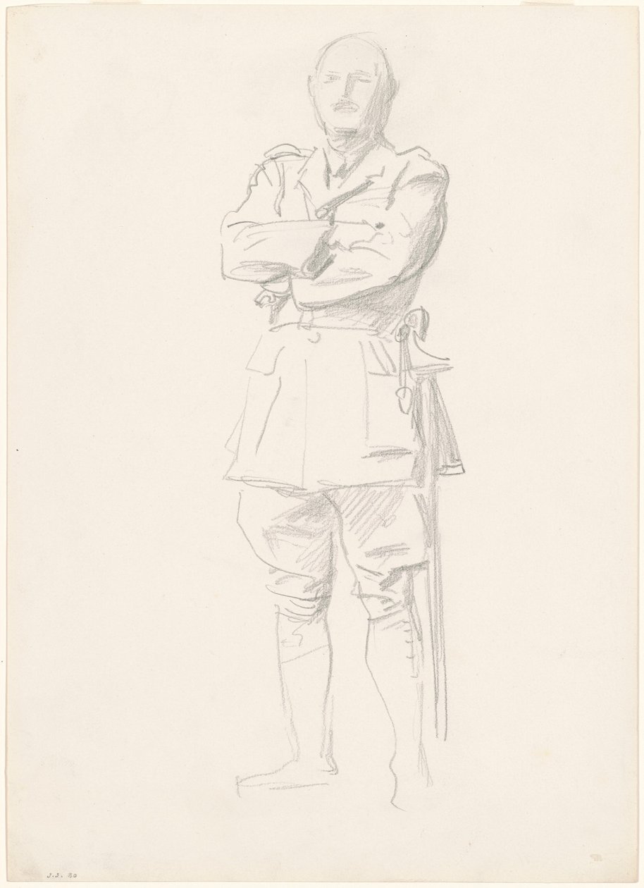 Studium generała Louisa Botha dla „Oficerów generalnych I wojny światowej” autorstwa John Singer Sargent