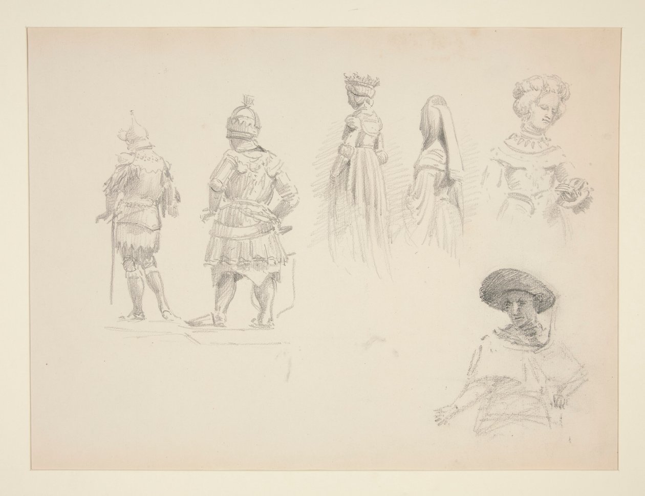 Studium sześciu postaci autorstwa John Singer Sargent
