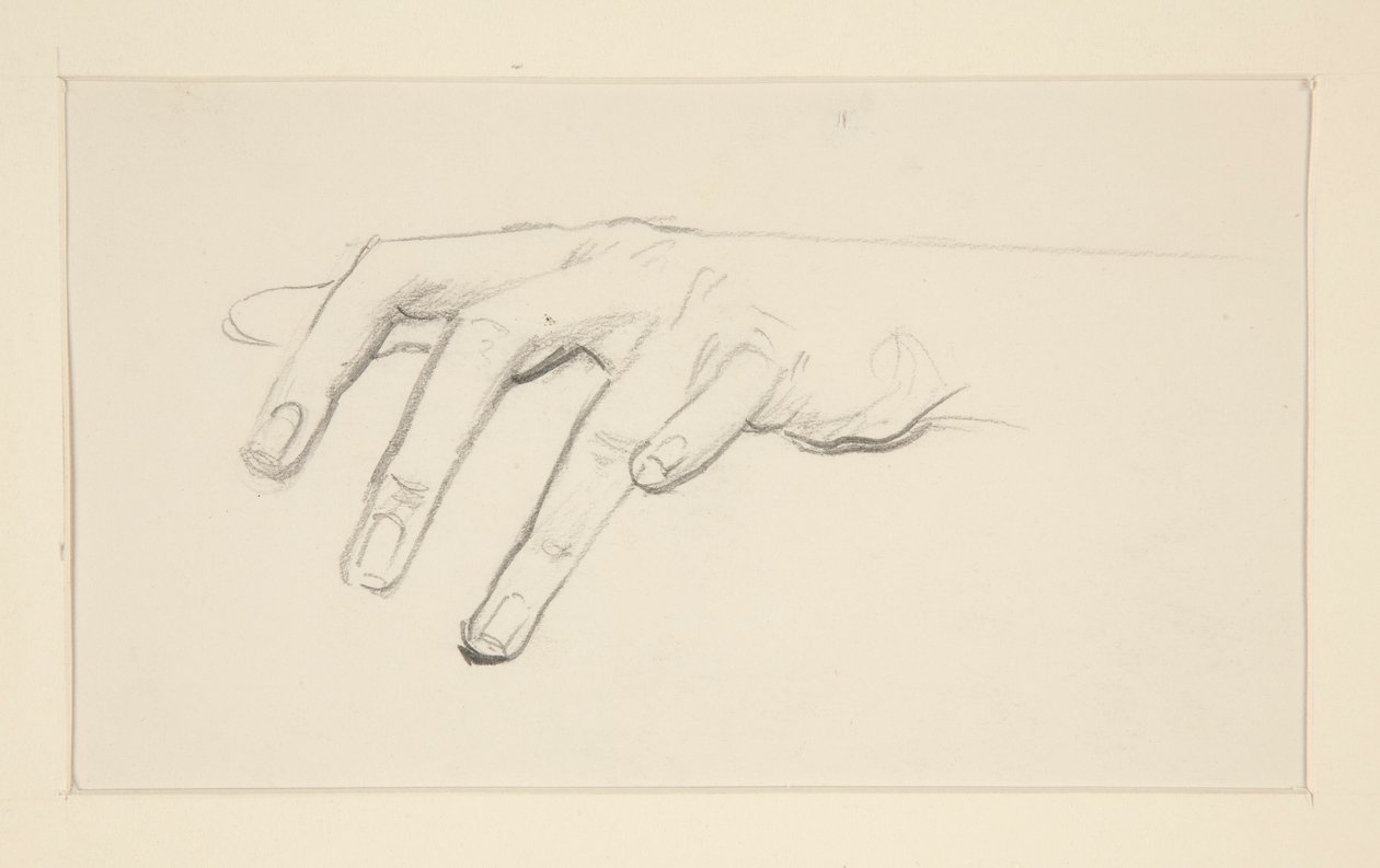 Studium ręki autorstwa John Singer Sargent