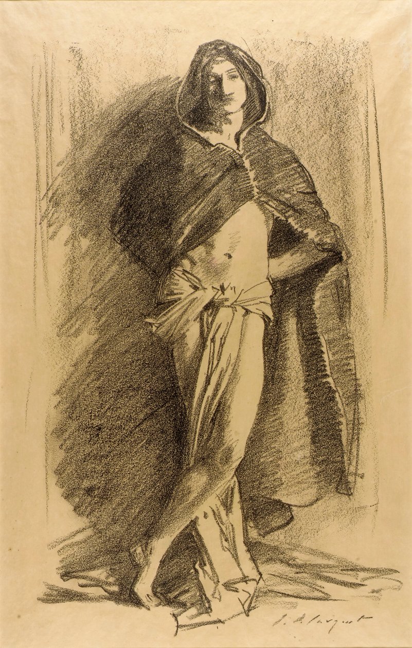 Studium młodego mężczyzny (zamaskowanego) autorstwa John Singer Sargent