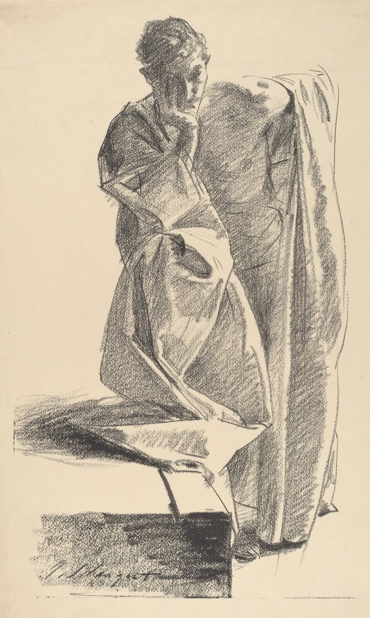 Studium młodego mężczyzny autorstwa John Singer Sargent