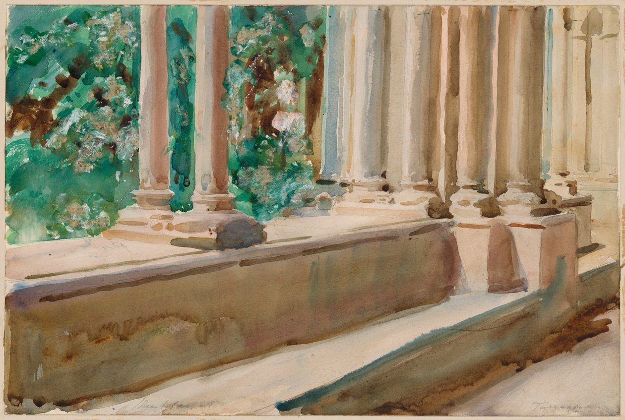 Taras i ogród Tarragony autorstwa John Singer Sargent