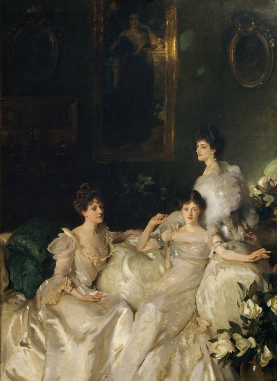 Siostry Wyndham: Lady Elcho, pani Adeane i pani Tennant, 1899 autorstwa John Singer Sargent