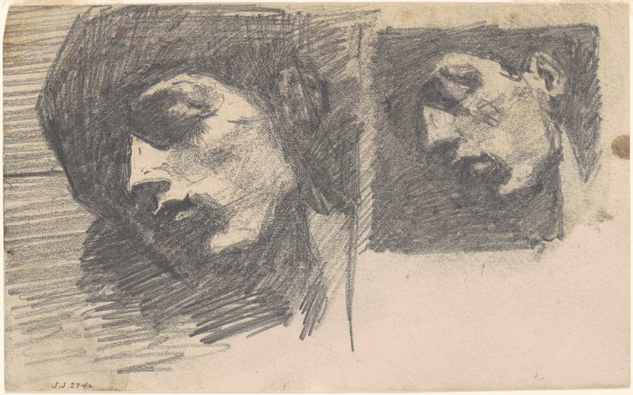 Dwie głowy, 1875-1880. autorstwa John Singer Sargent