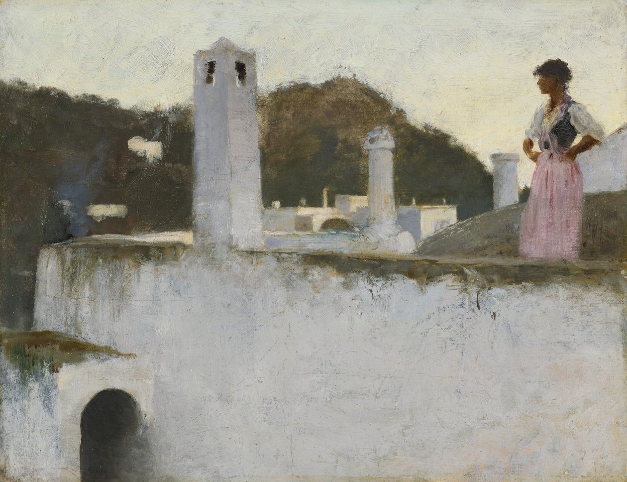 Widok na Capri, ok. 1878 (olej na tablicy akademii) autorstwa John Singer Sargent