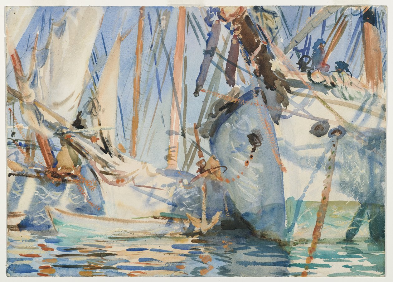 Białe statki, ok. 1908 autorstwa John Singer Sargent