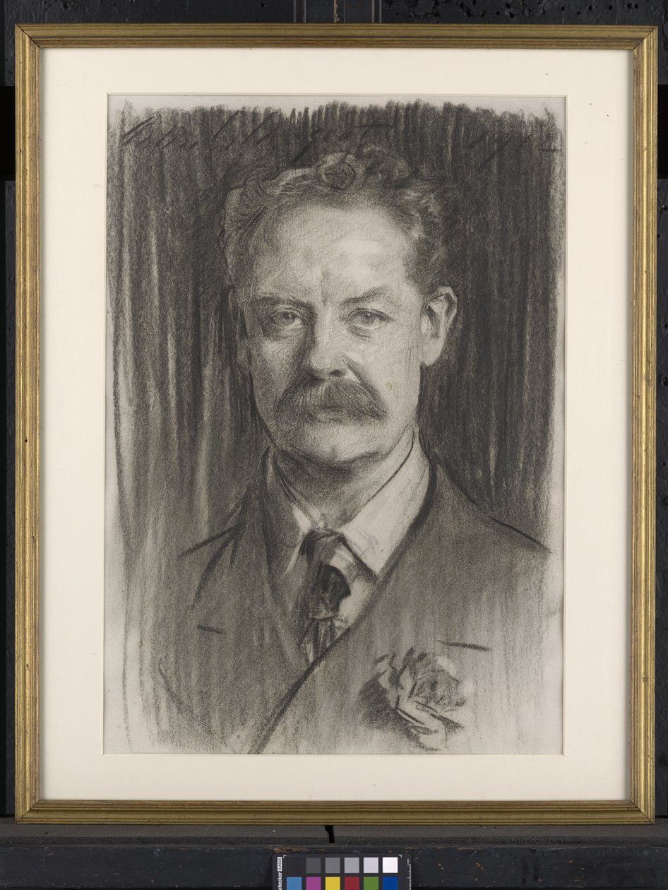 William Henry Grenfell, 1912 (węgiel na papierze) autorstwa John Singer Sargent
