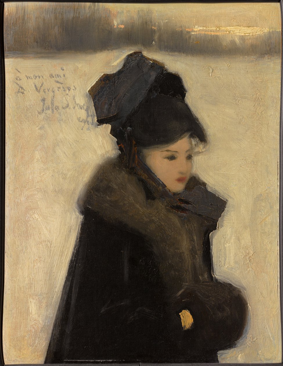 Kobieta w futrach autorstwa John Singer Sargent