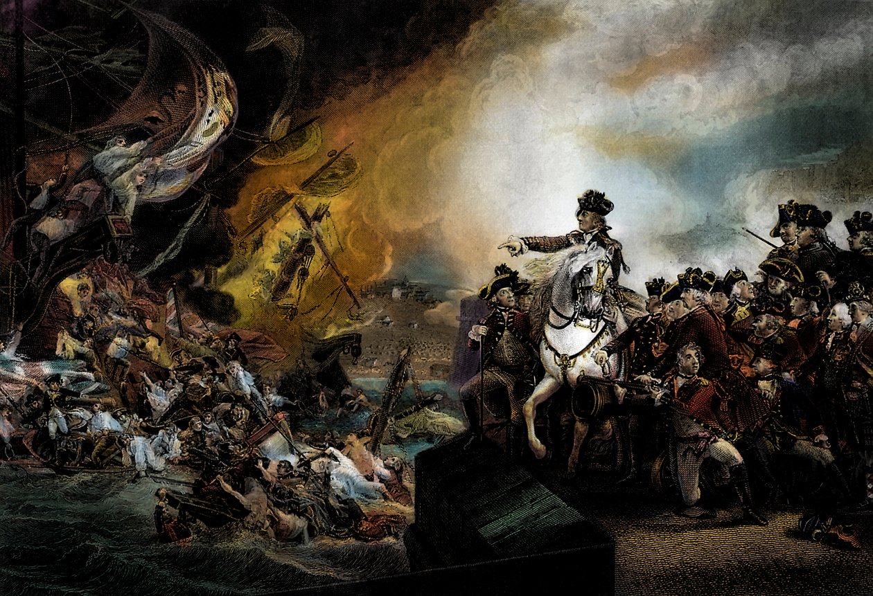 Wielkie Oblężenie Gibraltaru autorstwa John Singleton (after) Copley