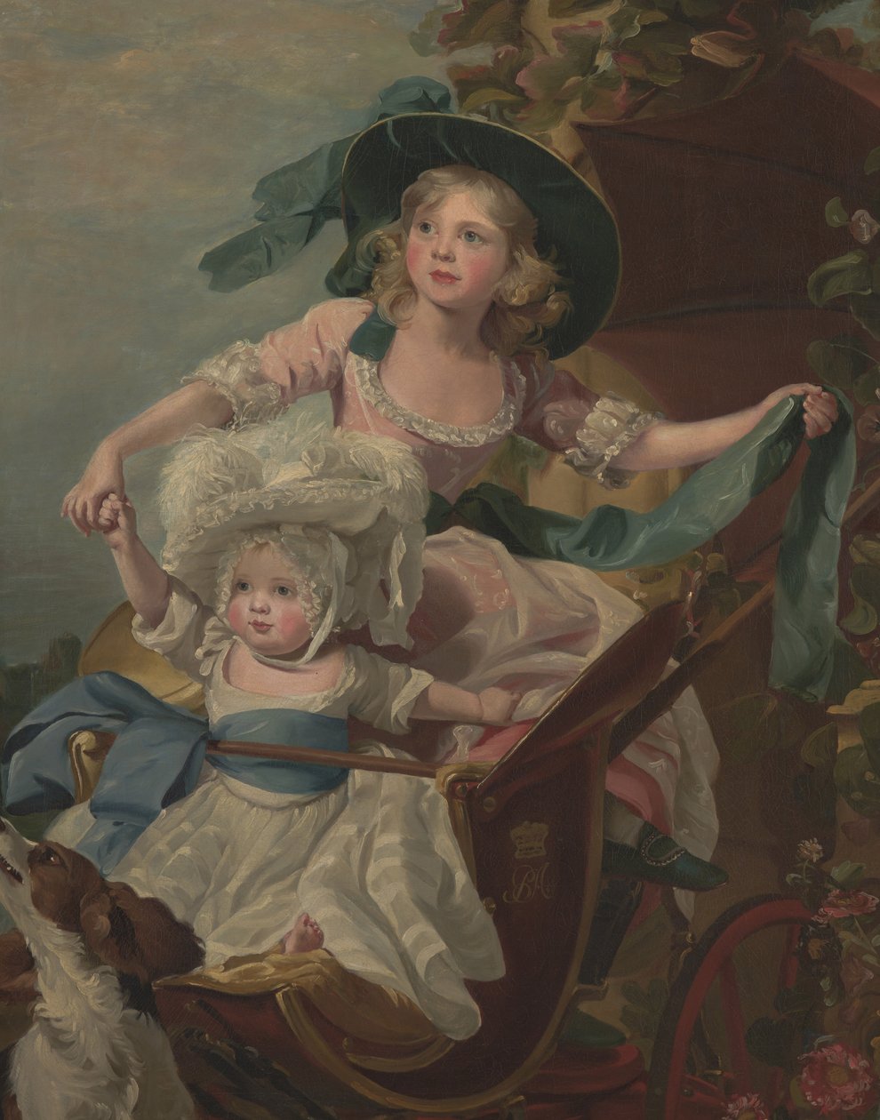 Dwie księżniczki, Zofia i Amelia, córki Jego Królewskiej Mości Króla Jerzego III, ok. 1785 r. (olej na płótnie) autorstwa John Singleton (after) Copley
