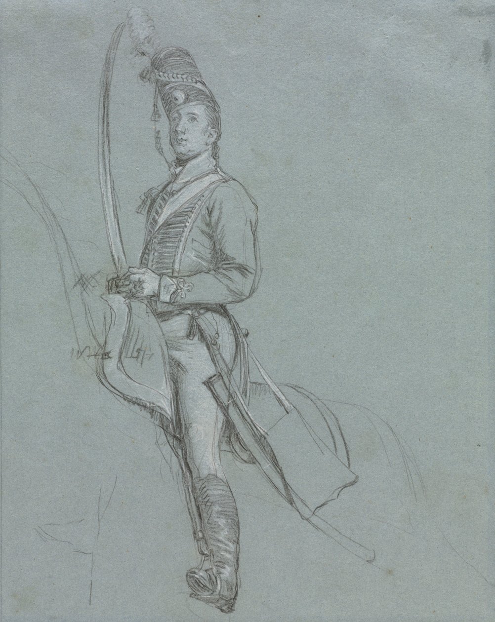 Oficer huzarów na koniu, 1812 r. autorstwa John Singleton Copley