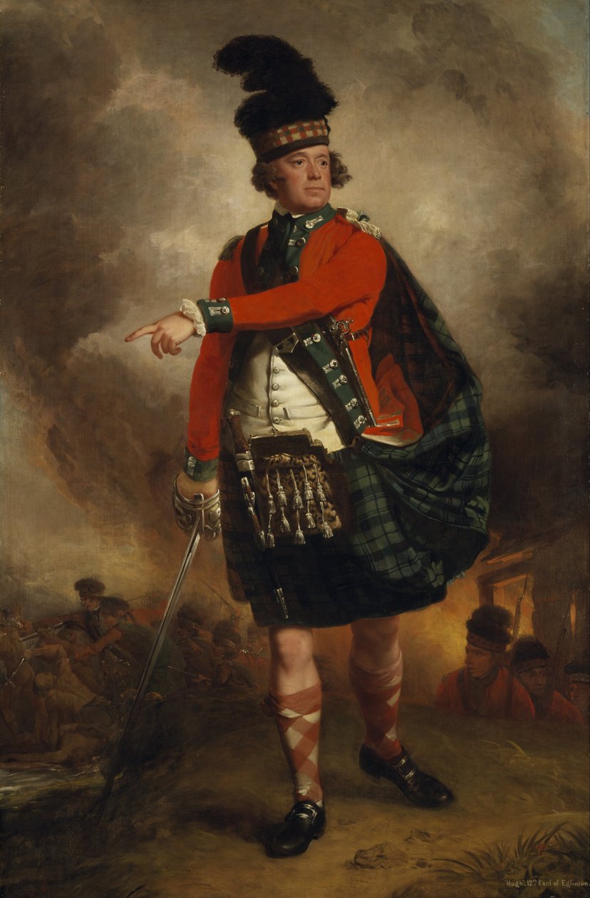 Hugh Montgomerie, 12. hrabia Eglinton, 1739-1819. Żołnierz; lord porucznik hrabstwa Ayrshire autorstwa John Singleton Copley
