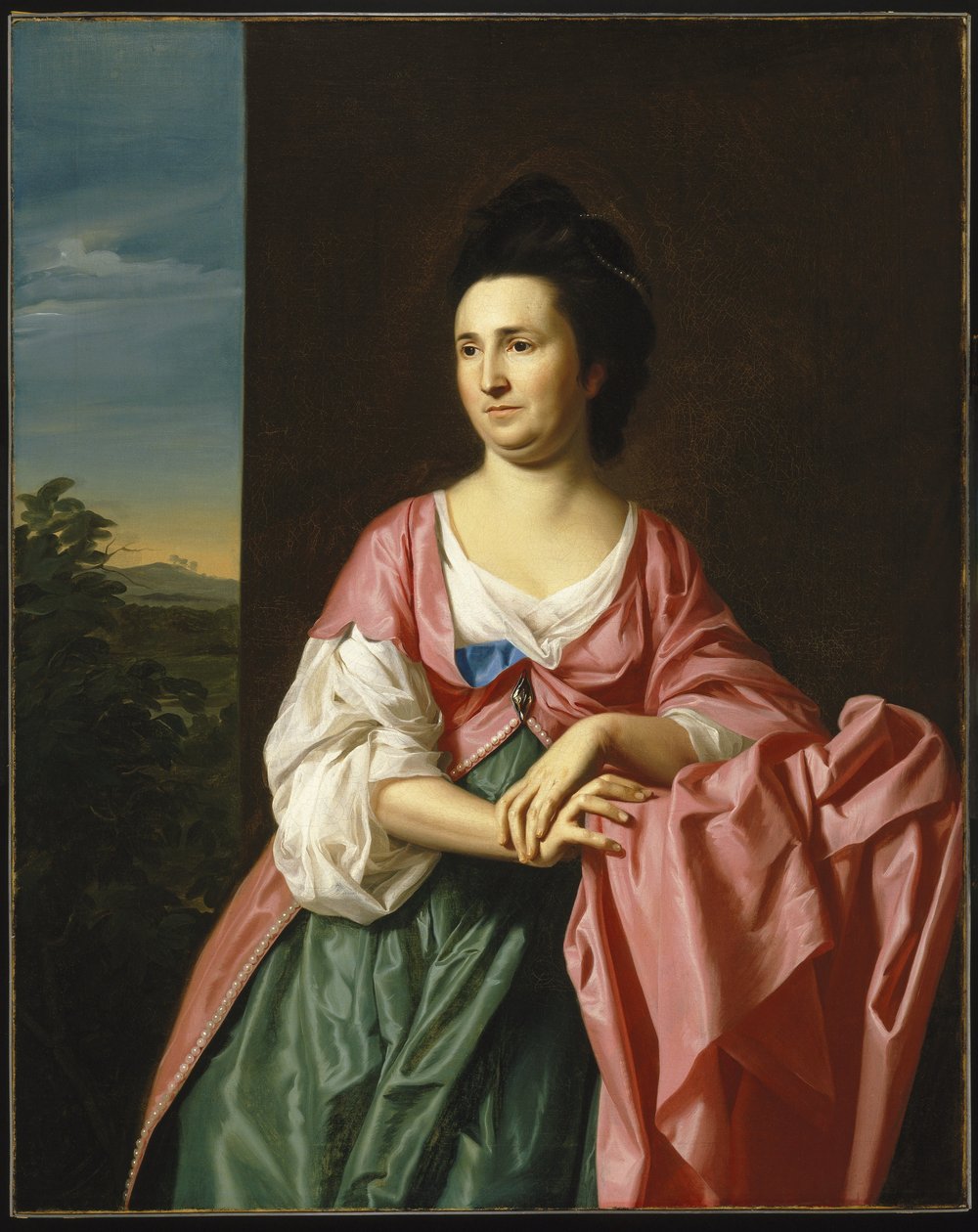 Pani Sylvester Gardiner, z domu Abigail Pickman, dawniej pani William Eppes autorstwa John Singleton Copley