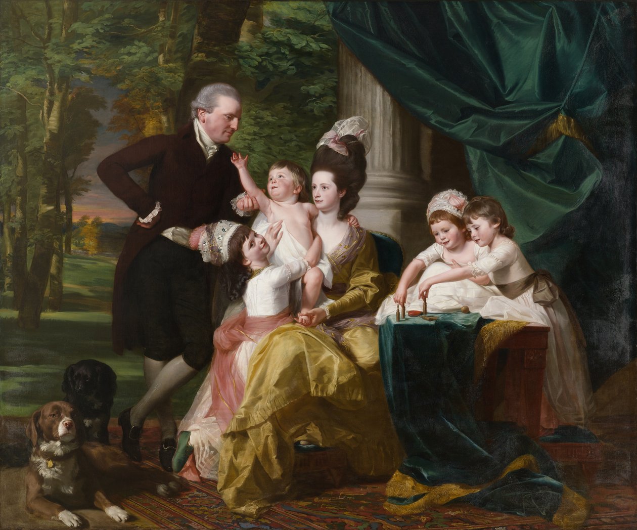 Sir William Pepperrell (1746?1816) i jego rodzina, 1778 autorstwa John Singleton Copley