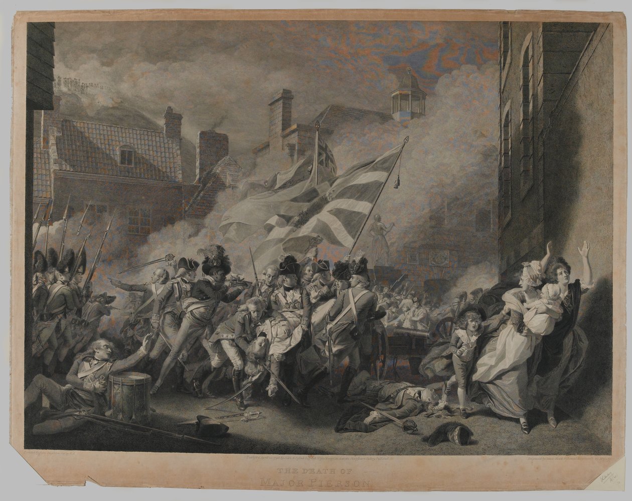 Śmierć majora Piersona, 6 stycznia 1781 autorstwa John Singleton Copley