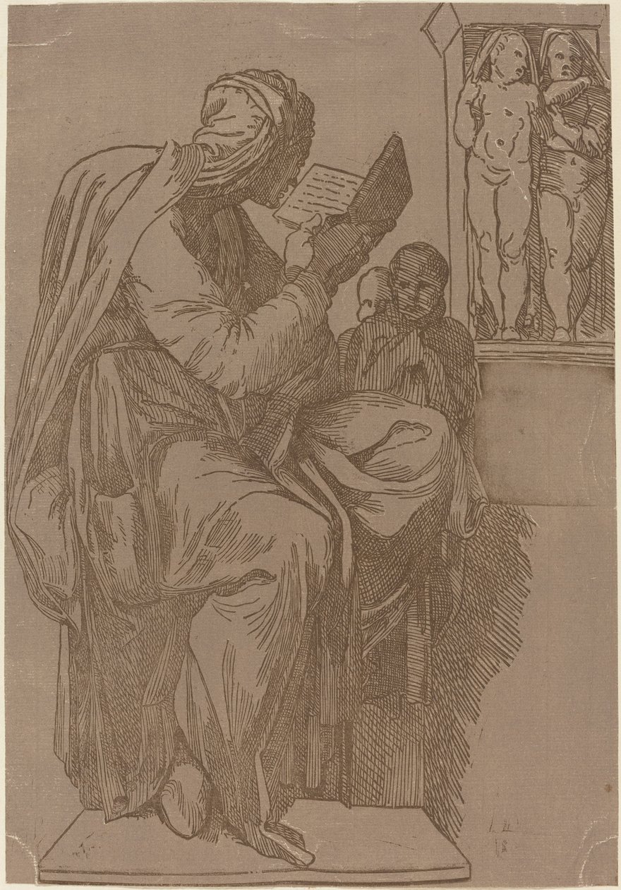 Czytanie Sybilli autorstwa John Skippe after Michelangelo