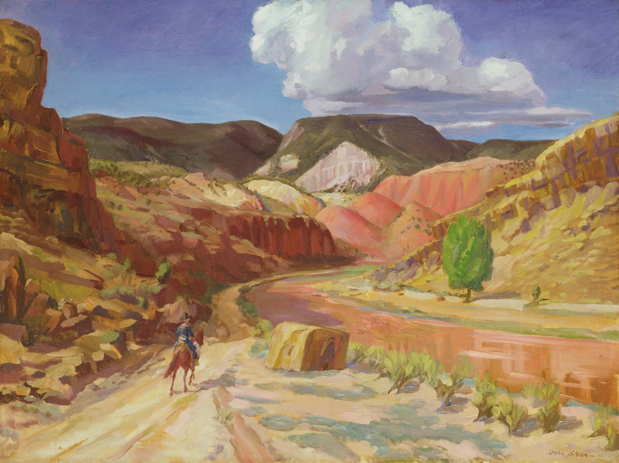 Chama Running Red autorstwa John French Sloan