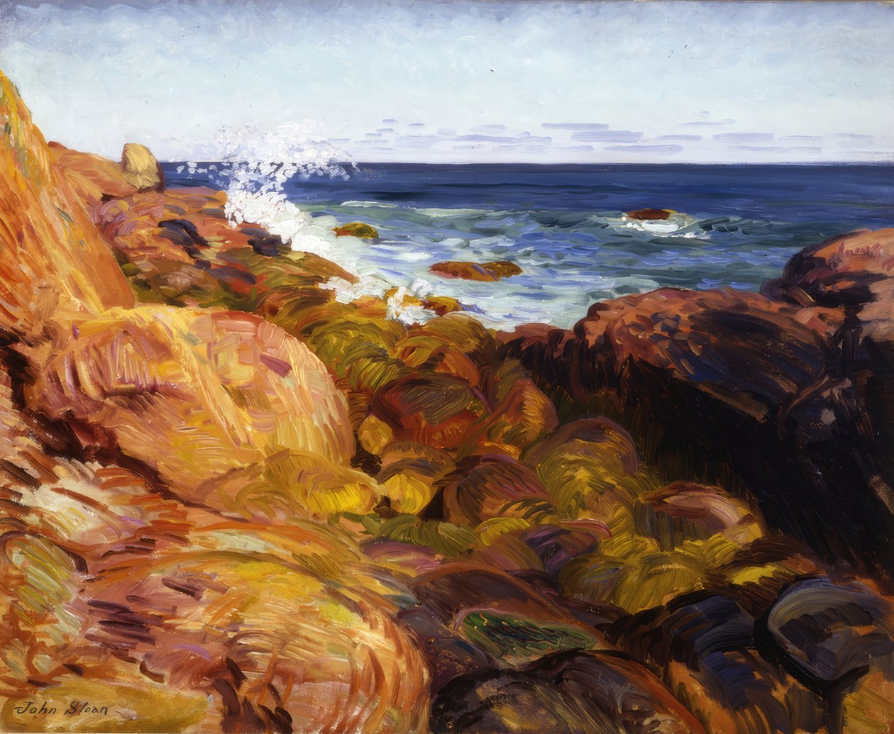 Wąwóz podczas odpływu autorstwa John Sloan