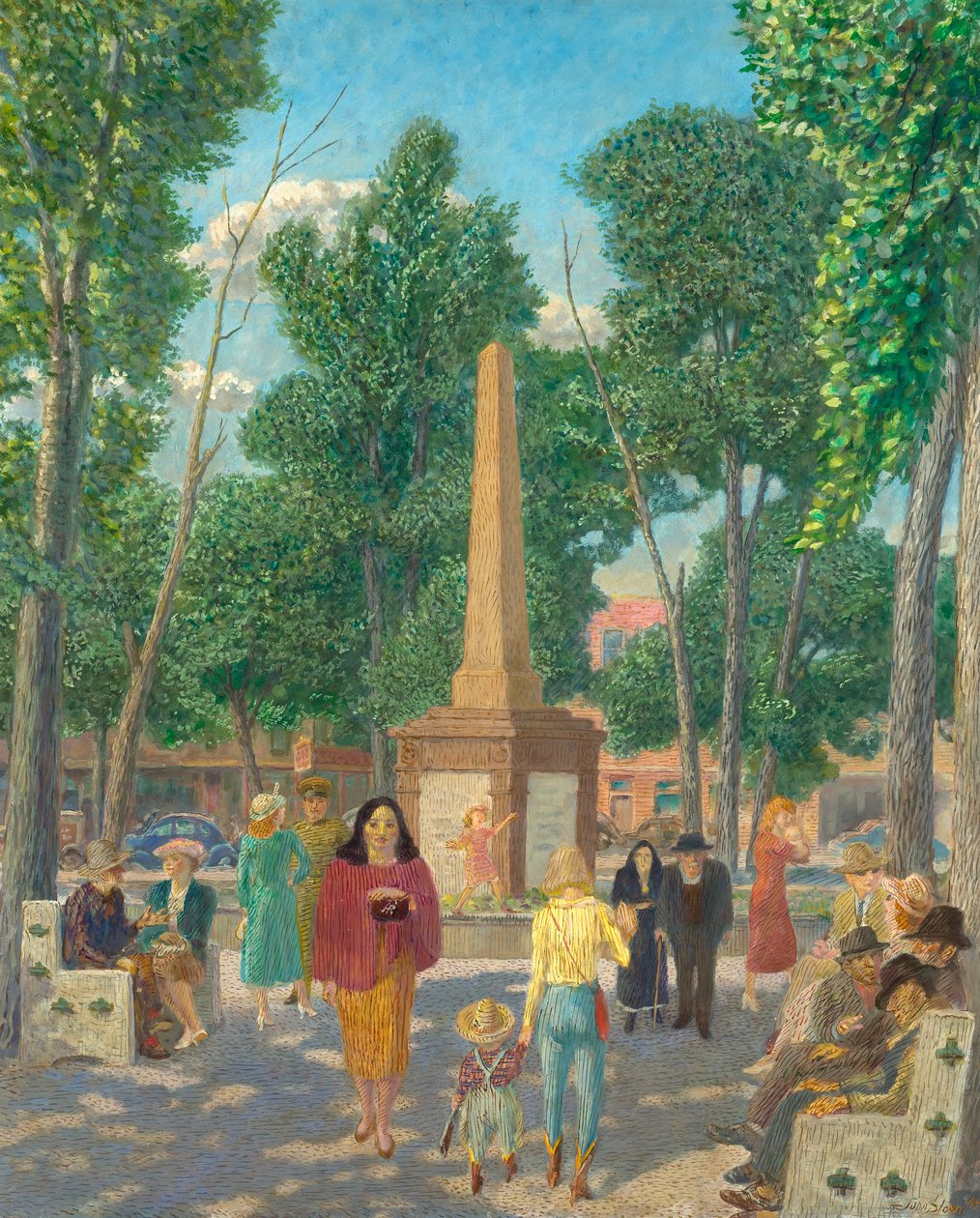 Pomnik na placu w Nowym Jorku autorstwa John French Sloan