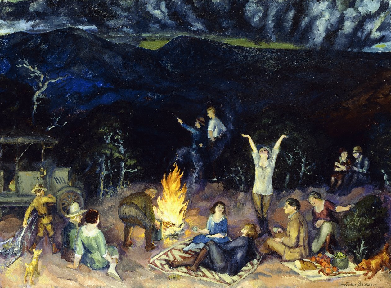 Piknik na Grani autorstwa John French Sloan