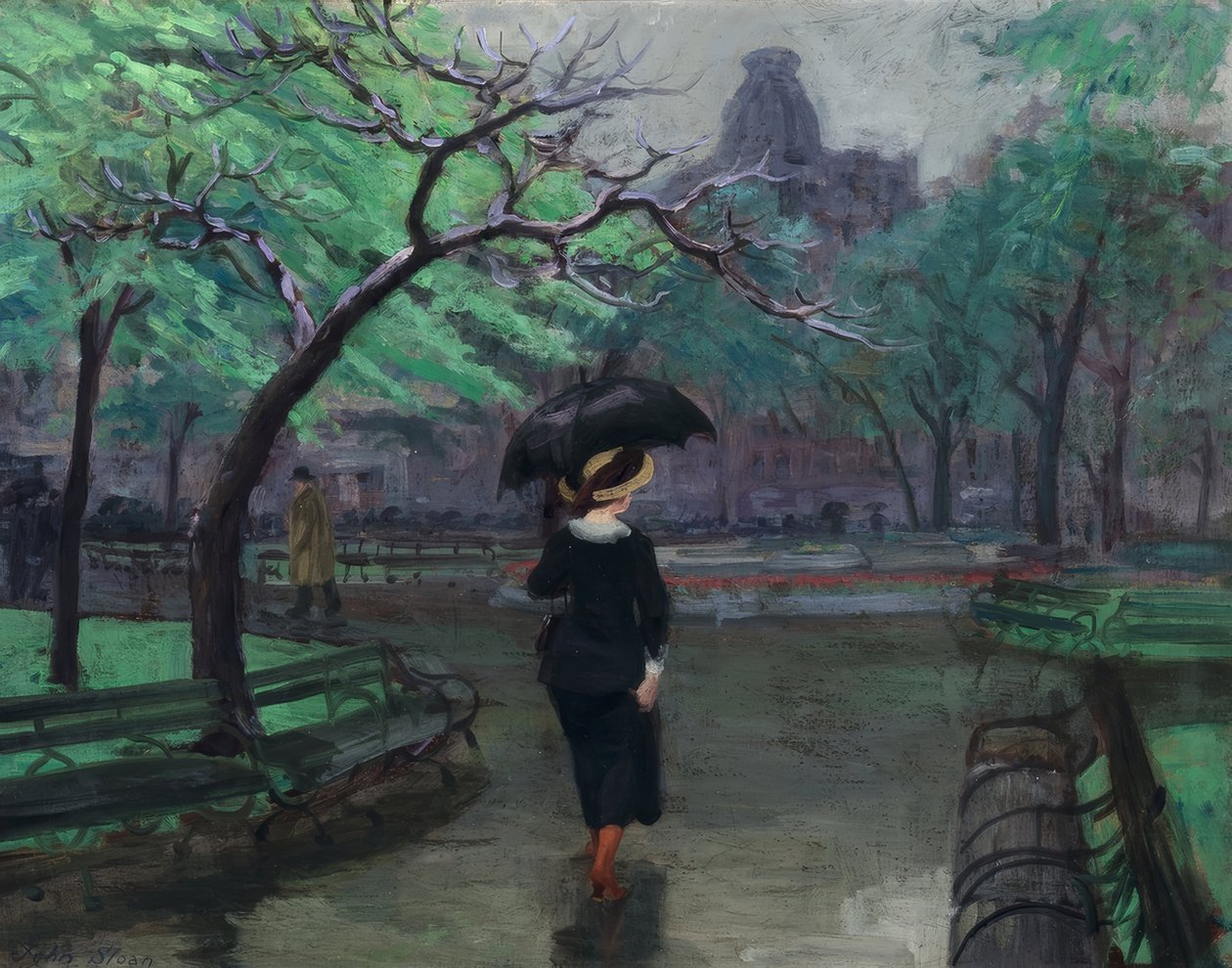 Wiosenny deszcz autorstwa John French Sloan
