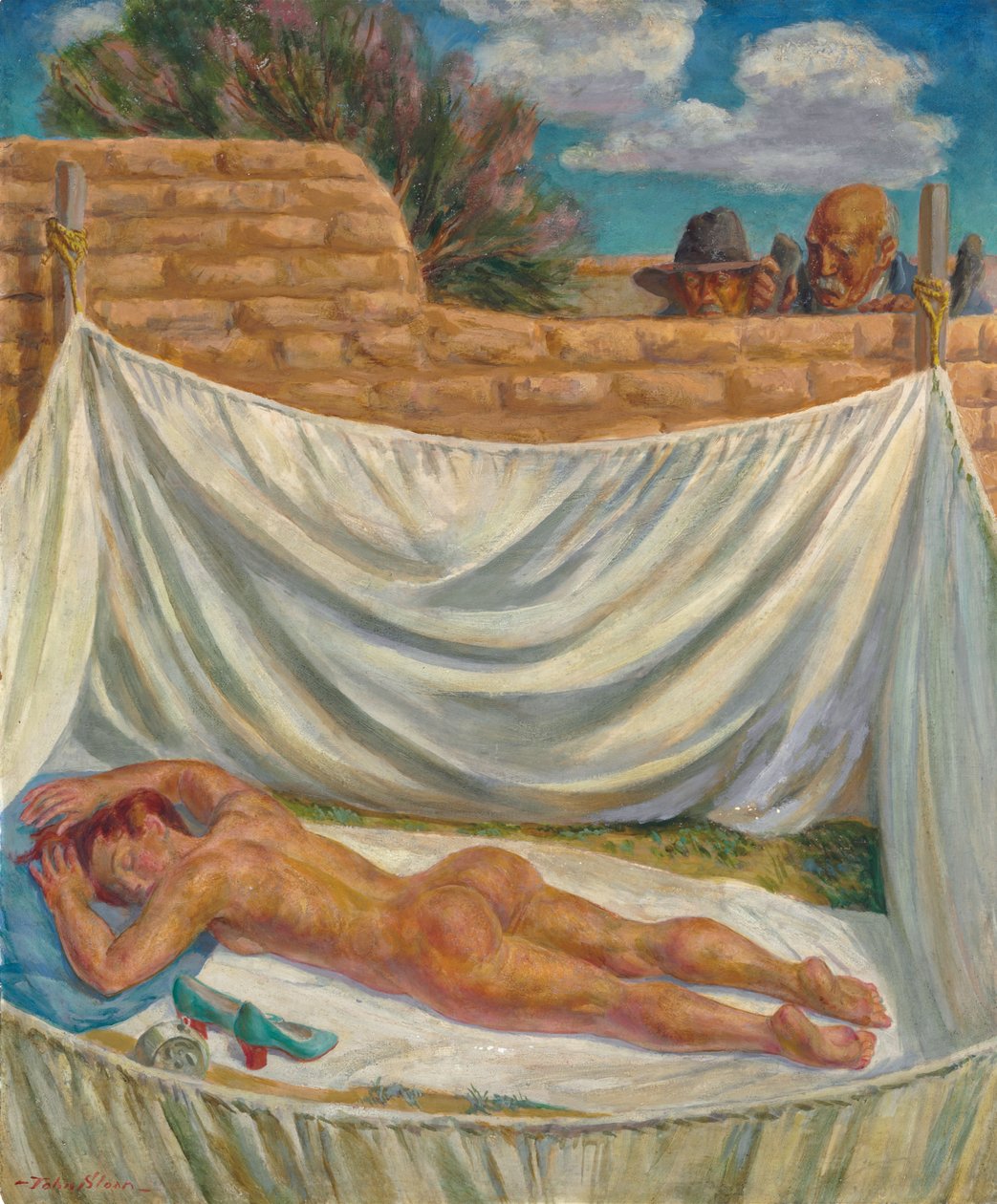 Zuzanny w Santa Fe autorstwa John French Sloan