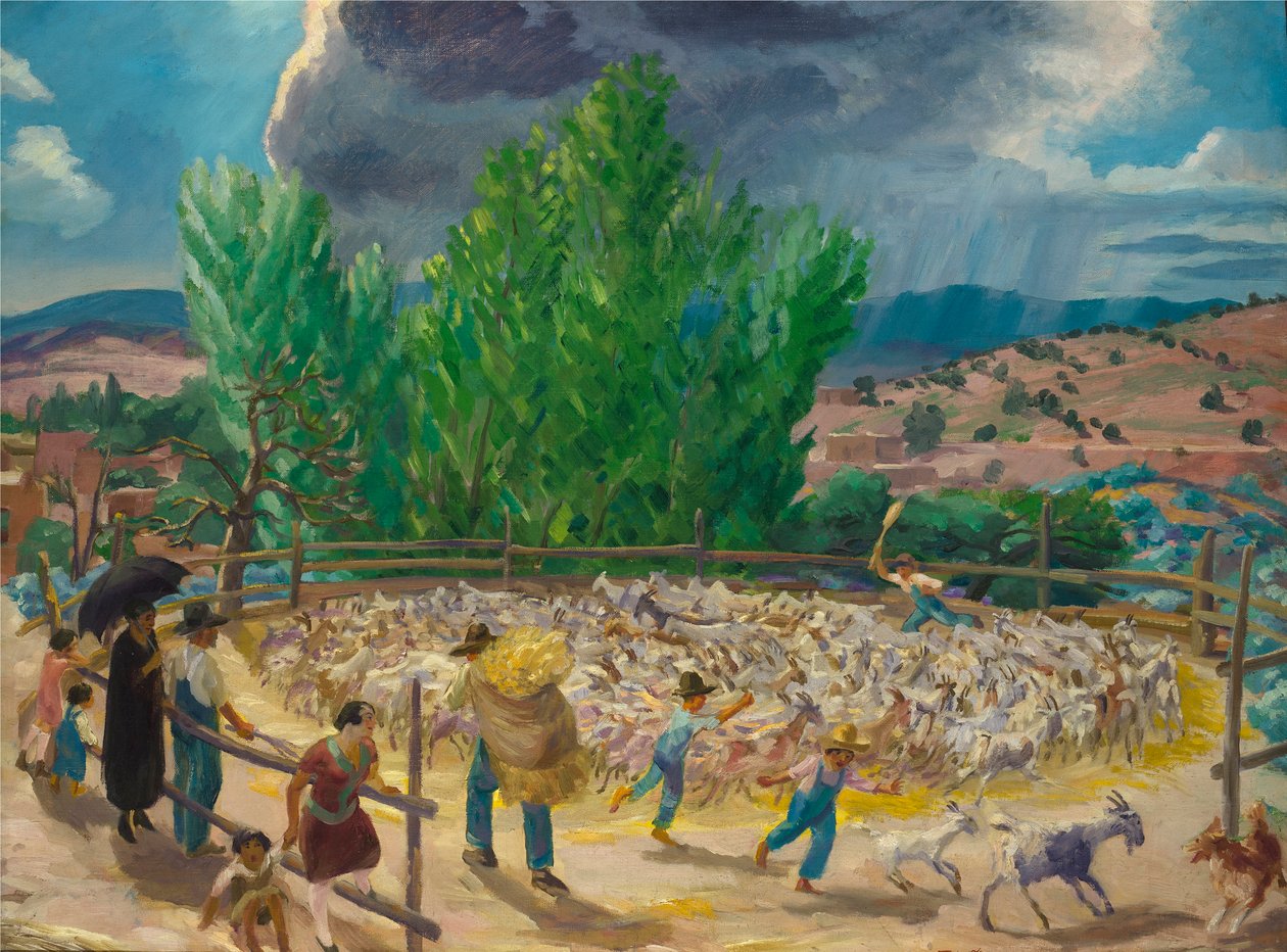 Młocarnia, Santa Fe autorstwa John French Sloan
